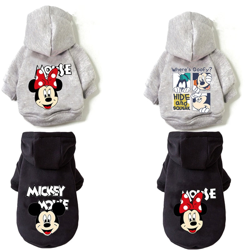 Mickey Mouse Hoodie The Dog Face Breathable  Small Medium Dog
