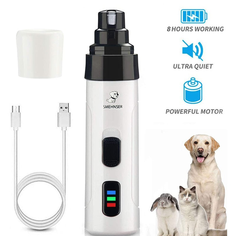 Electric Dog Nail Clippers Rechargeable USB Charging